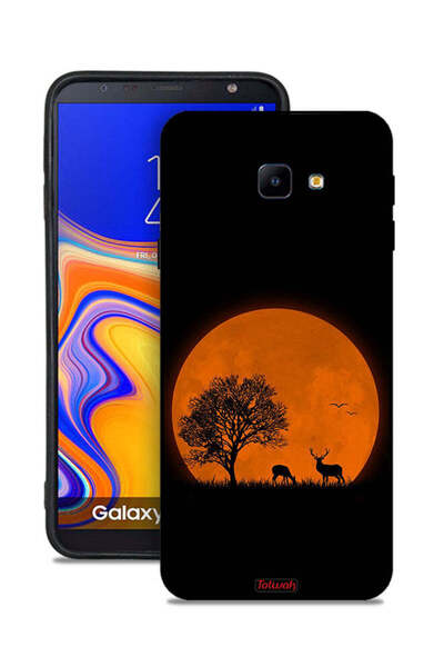 Tolwak غطاء حماية لهاتف Samsung Galaxy J4 Core بتصميم فن القمر المسائي