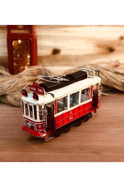 Wolawood Nostalgic Istanbul Taksim Tram Special Metal Production Vintage Decor Luxury Trinket Retro Premium Gift
