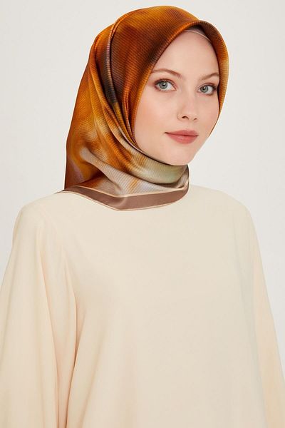 Armine Μεταξωτό Φουλάρι 2025 Χειμώνας - 9233-31 Stone Twill
