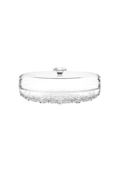 Dania Serving plate with acrylic cover for sweets, nuts and all occasions