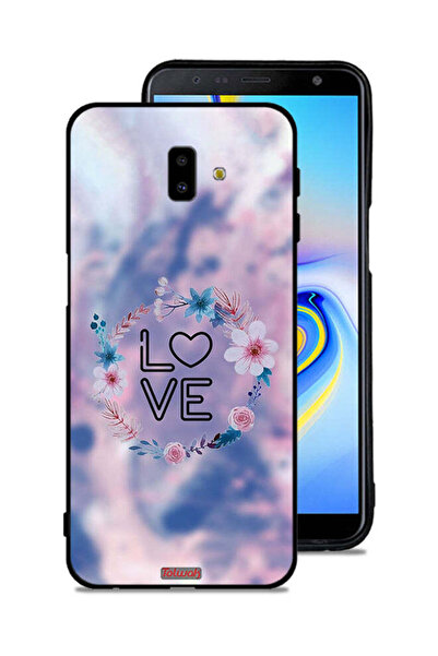 Tolwak غطاء حماية لهاتف سامسونج جالاكسي J6 بلس بتصميم خاتم الحب والزهور