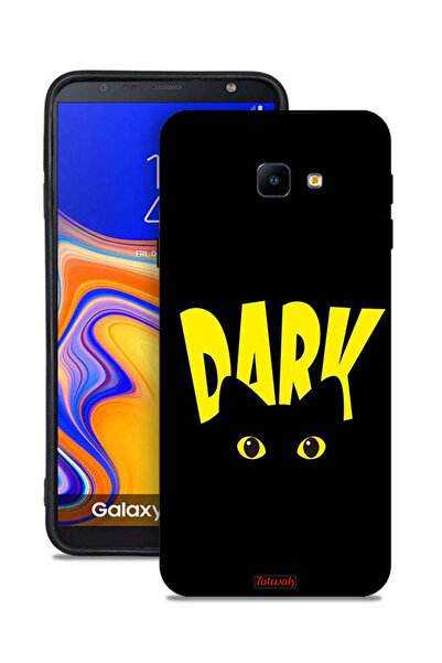 Tolwak غطاء حماية لهاتف Samsung Galaxy J4 Core بتصميم قطة داكنة