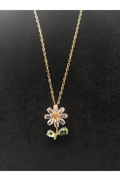 Takıshoopline Paslanmaz Çelik Papatya Kolye