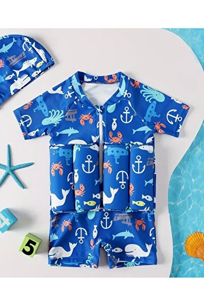 Veloma Home & Toys Yüzmeye Yardımcı Batmaz Çocuk Mayosu - Floatation Swimsuit