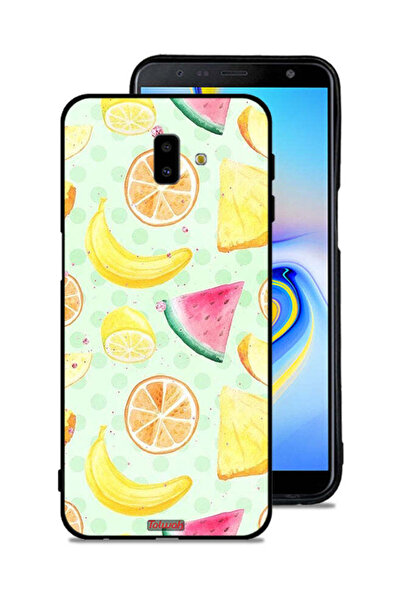Tolwak غطاء حماية لهاتف سامسونج جالاكسي J6 بلس برسومات فنية بألوان مائية وفواكه