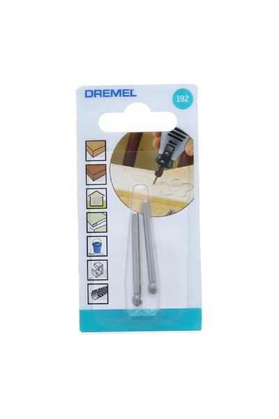 Dremel 2-Piece Ball Shaped Head High Speed Steel Engraving Cutter Silver 3/16inch