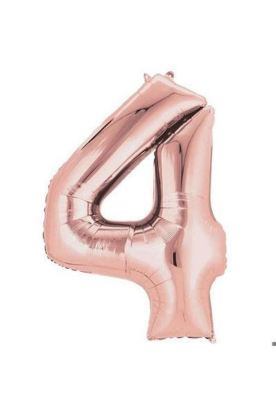 Mini Parti Mini Party Store Foil Number Rose Gold 40 cm
