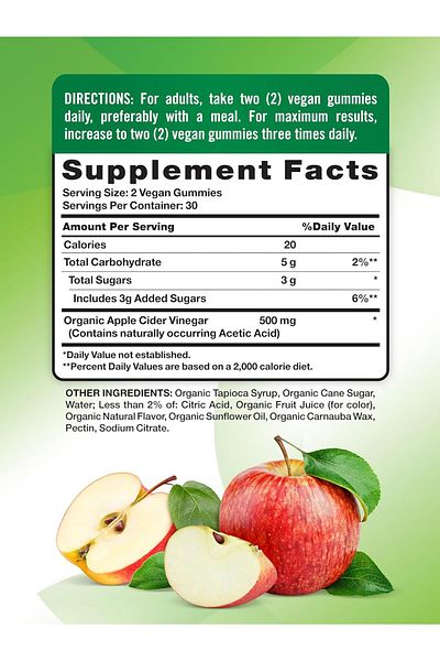 Nature's Truth ORGANIC APPLE CIDER VINEGAR GUMMIES