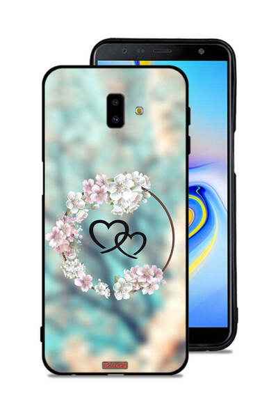 Tolwak غطاء حماية لهاتف سامسونج جالاكسي J6 بلس بتصميم قلوب في فن الخاتم