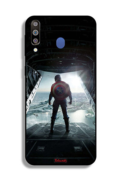 Tolwak Samsung Galaxy M30 Protective Case Cover Portrait Display Captain America
