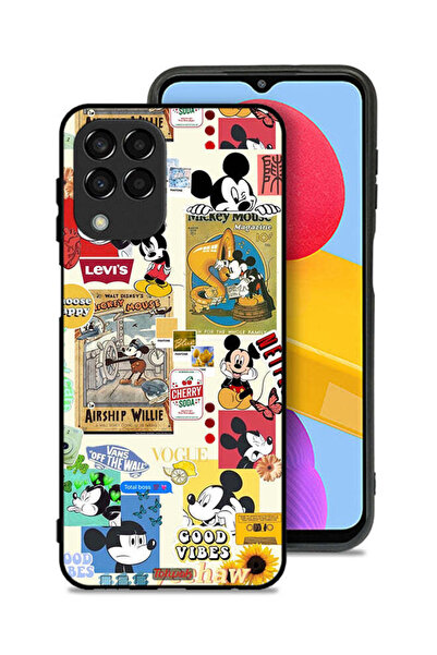 Tolwak غطاء حماية لهاتف سامسونج جالكسي M33 - اختر السعادة والملصقات