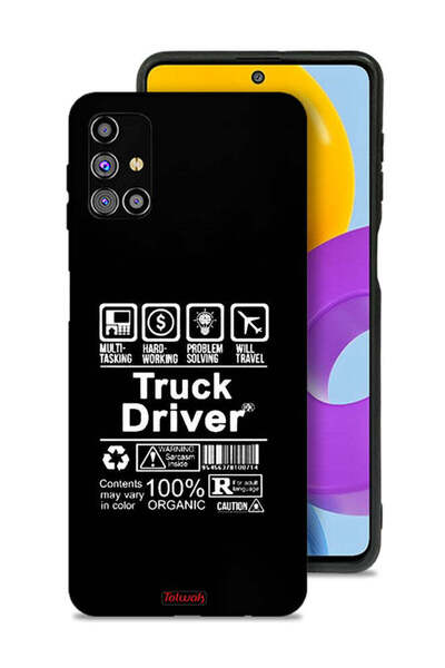 Tolwak غطاء حماية لهاتف سامسونج جالاكسي M31s، ملصق سائق شاحنة