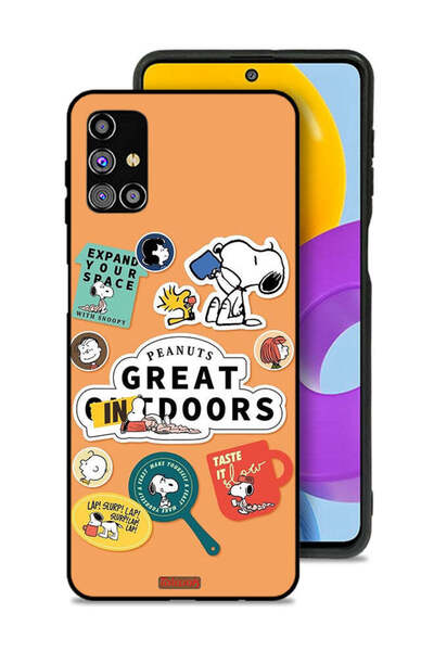 Tolwak غطاء حماية لهاتف سامسونج جالكسي M31s بملصقات الفول السوداني