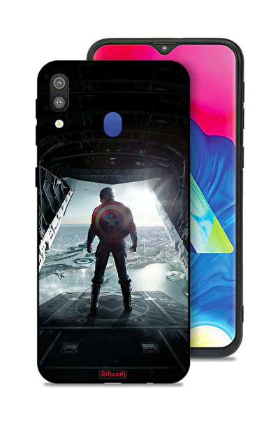 Tolwak Samsung Galaxy M20 Protective Case Cover Portrait Display Captain America