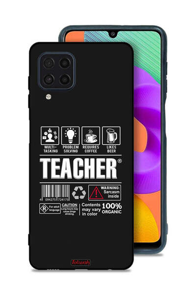 Tolwak Samsung Galaxy M22 Protective Case Cover Teacher Sticker