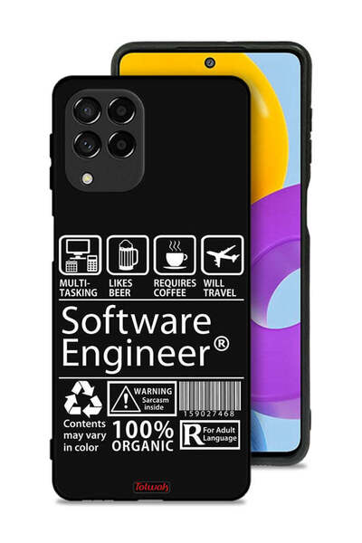 Tolwak غطاء حماية لهاتف Samsung Galaxy M53، ملصق مهندس برمجيات