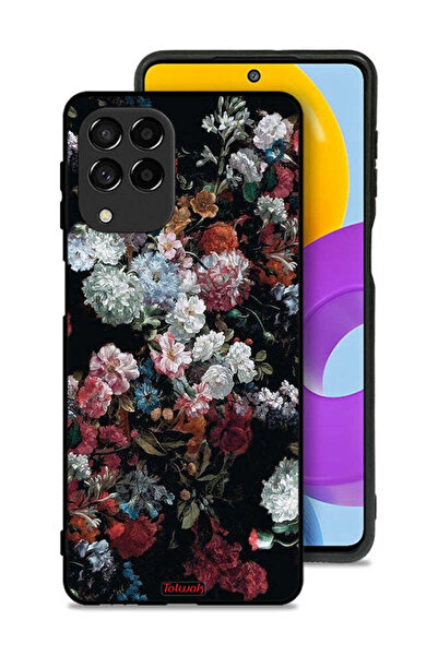 Tolwak غطاء حماية لهاتف سامسونج جالاكسي M53 بنقشة ورود عتيقة