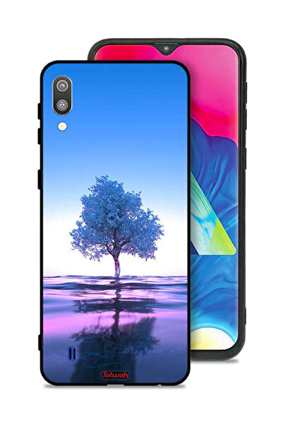Tolwak غطاء حماية لهاتف سامسونج جالاكسي M10 بتصميم شجرة نيون وانعكاس مائي فني...
