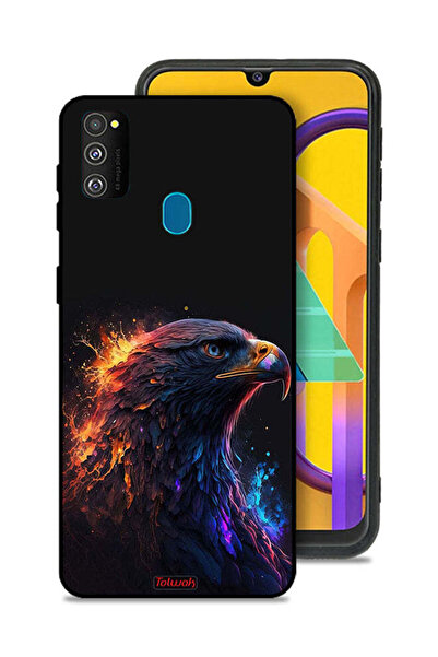 Tolwak Samsung Galaxy M30s Protective Case Cover Eagle Art