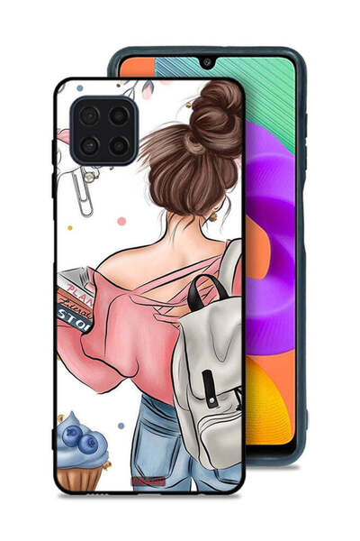 Tolwak Samsung Galaxy M22 Protective Case Cover Books In Hands
