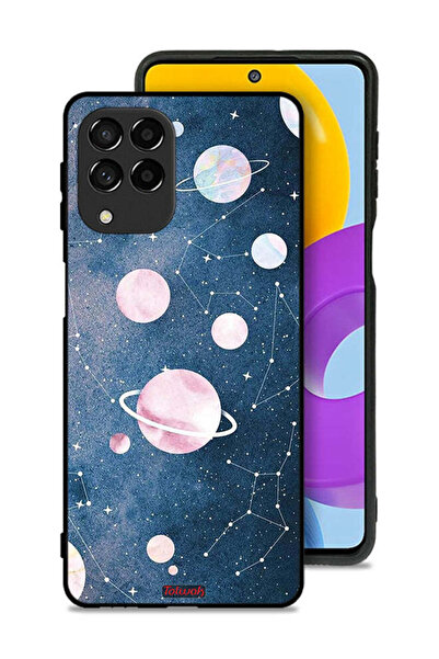 Tolwak Samsung Galaxy M53 Protective Case Cover Space Art