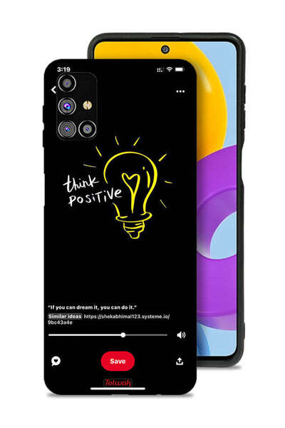 Tolwak غطاء حماية لهاتف سامسونج جالكسي M31s - فكر بإيجابية