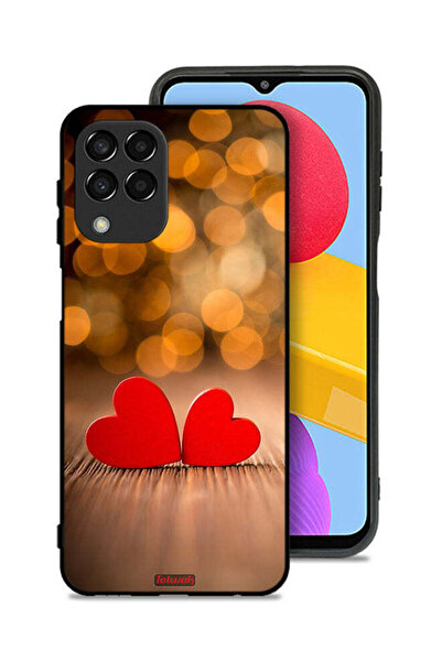 Tolwak Samsung Galaxy M33 Protective Case Cover Two Beautiful Hearts