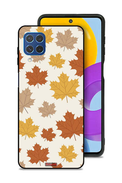 Tolwak غطاء حماية لهاتف سامسونج جالاكسي F62 بنقشة أوراق الخريف