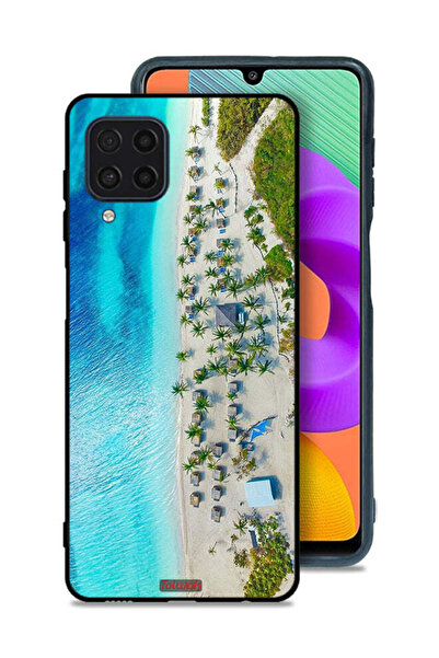 Tolwak Samsung Galaxy M22 Protective Case Cover Beach