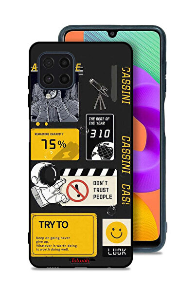 Tolwak Samsung Galaxy M22 Protective Case Cover Astronaut Agreeable