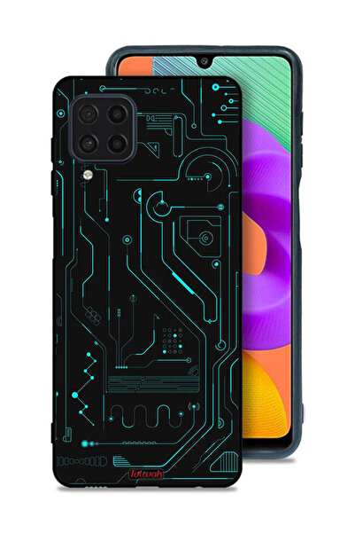 Tolwak غطاء حماية لهاتف سامسونج جالكسي M22 - دوائر فنية رقمية - شاشة متعددة -...