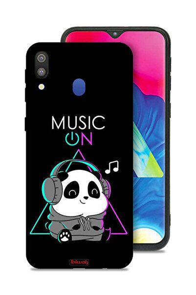 Tolwak غطاء حماية لهاتف Samsung Galaxy M20 بطبعة موسيقى الباندا