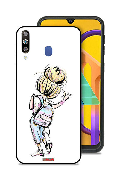 Tolwak غطاء حماية لهاتف سامسونج جالاكسي M30 بتصميم فتاة العودة إلى المدرسة