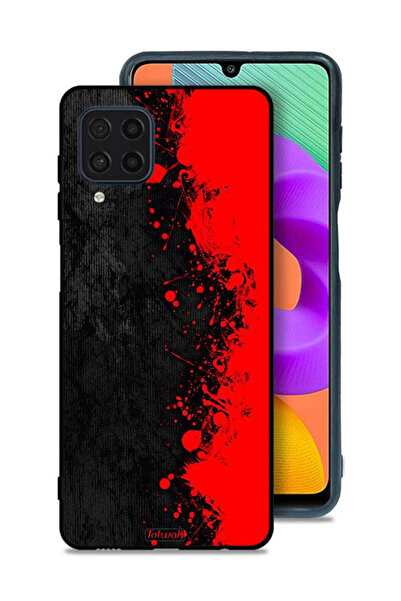 Tolwak Samsung Galaxy M32 4G Protective Case Cover Paint Abstract Pattern