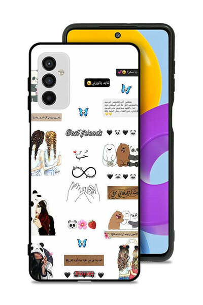 Tolwak Samsung Galaxy M52 5G Protective Case Cover Arabic Quotes And Stickers