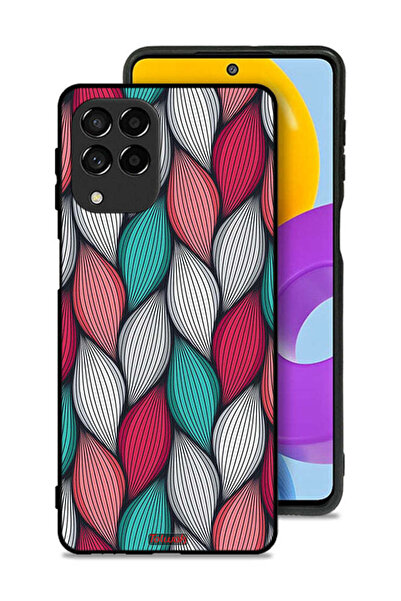 Tolwak غطاء حماية لهاتف سامسونج جالاكسي M53 بنقشة ريشة