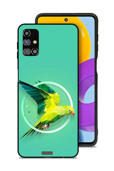 Tolwak غطاء حماية لهاتف سامسونج جالاكسي M31s بطبعة فن تجريدي ببغاء