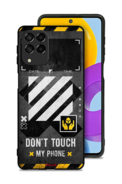 Tolwak Samsung Galaxy M53 Protective Case Cover Do Not Touch My Phone