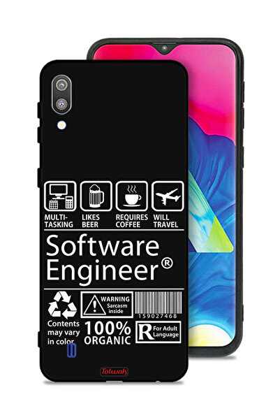 Tolwak غطاء حماية لهاتف Samsung Galaxy M10، ملصق مهندس برمجيات