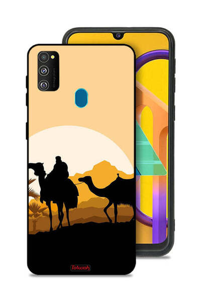 Tolwak غطاء حماية لهاتف سامسونج جالاكسي M30s برسومات جمال في الصحراء