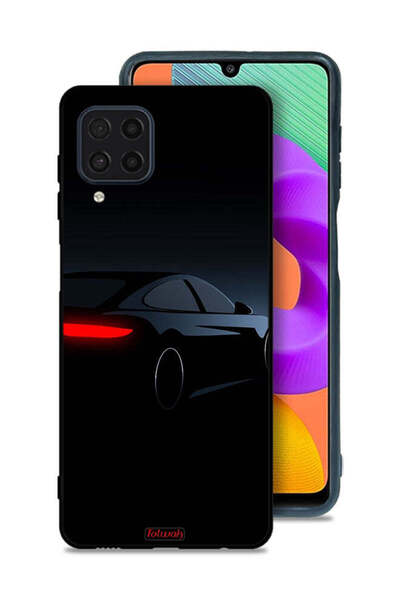 Tolwak Samsung Galaxy M22 Protective Case Cover Dark Car