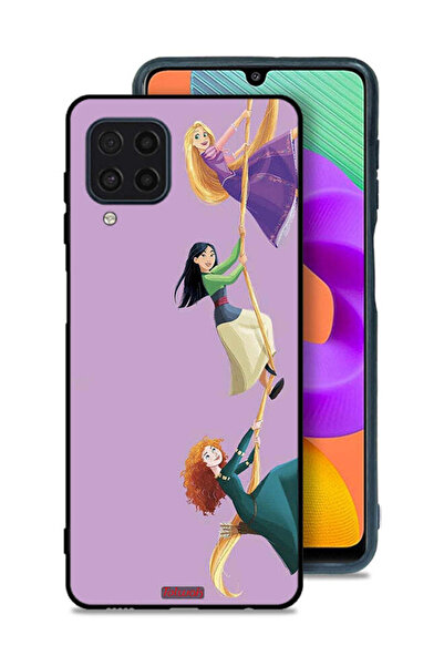 Tolwak Samsung Galaxy M32 4G Protective Case Cover Girls Climbing Art