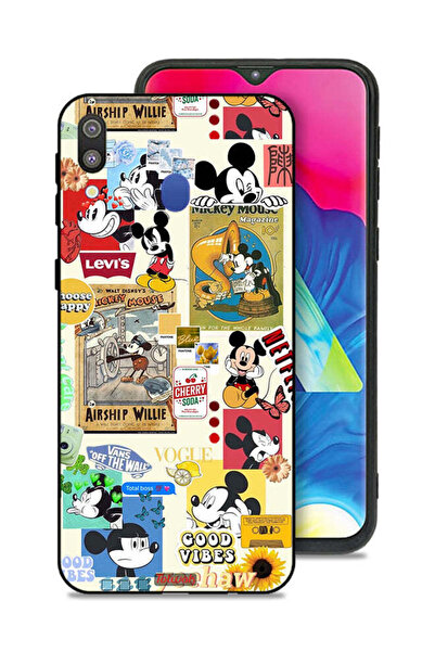 Tolwak غطاء حماية لهاتف سامسونج جالكسي M20 - اختر السعادة والملصقات