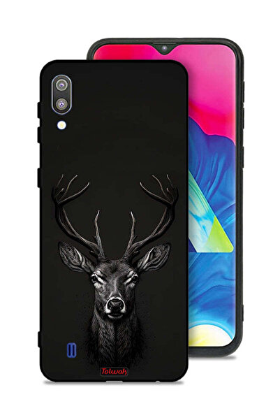 Tolwak غطاء حماية لهاتف سامسونج جالاكسي M10 بتصميم غزال فني رقمي