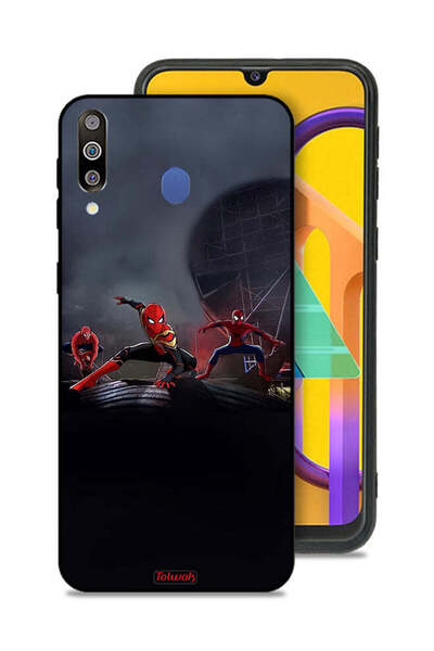Tolwak Samsung Galaxy M30 Protective Case Cover Three Spiders