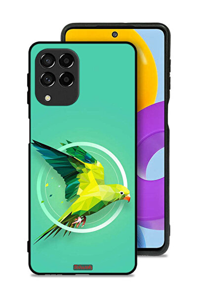 Tolwak غطاء حماية لهاتف سامسونج جالاكسي M53 بطبعة فن تجريدي ببغاء