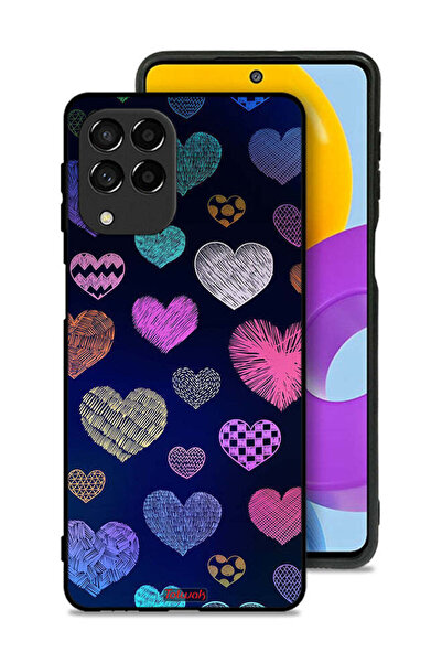 Tolwak غطاء حماية لهاتف سامسونج جالاكسي M53 بنقشة قلوب داجا
