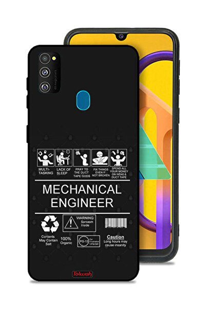 Tolwak غطاء حماية لهاتف Samsung Galaxy M30s، ملصق مهندس ميكانيكي