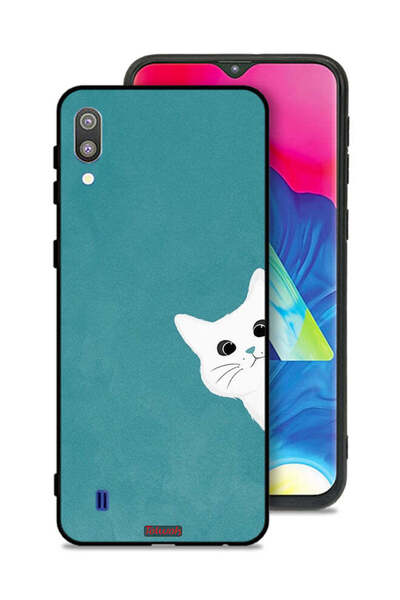 Tolwak Samsung Galaxy M10 Protective Case Cover Cat Appearing