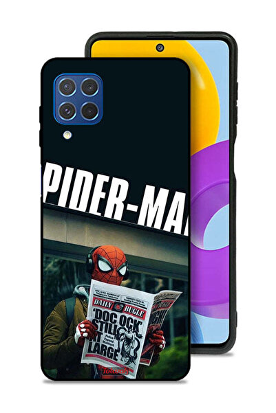 Tolwak غطاء حماية لهاتف سامسونج جالاكسي F62 بتصميم سبايدرمان يقرأ صحيفة